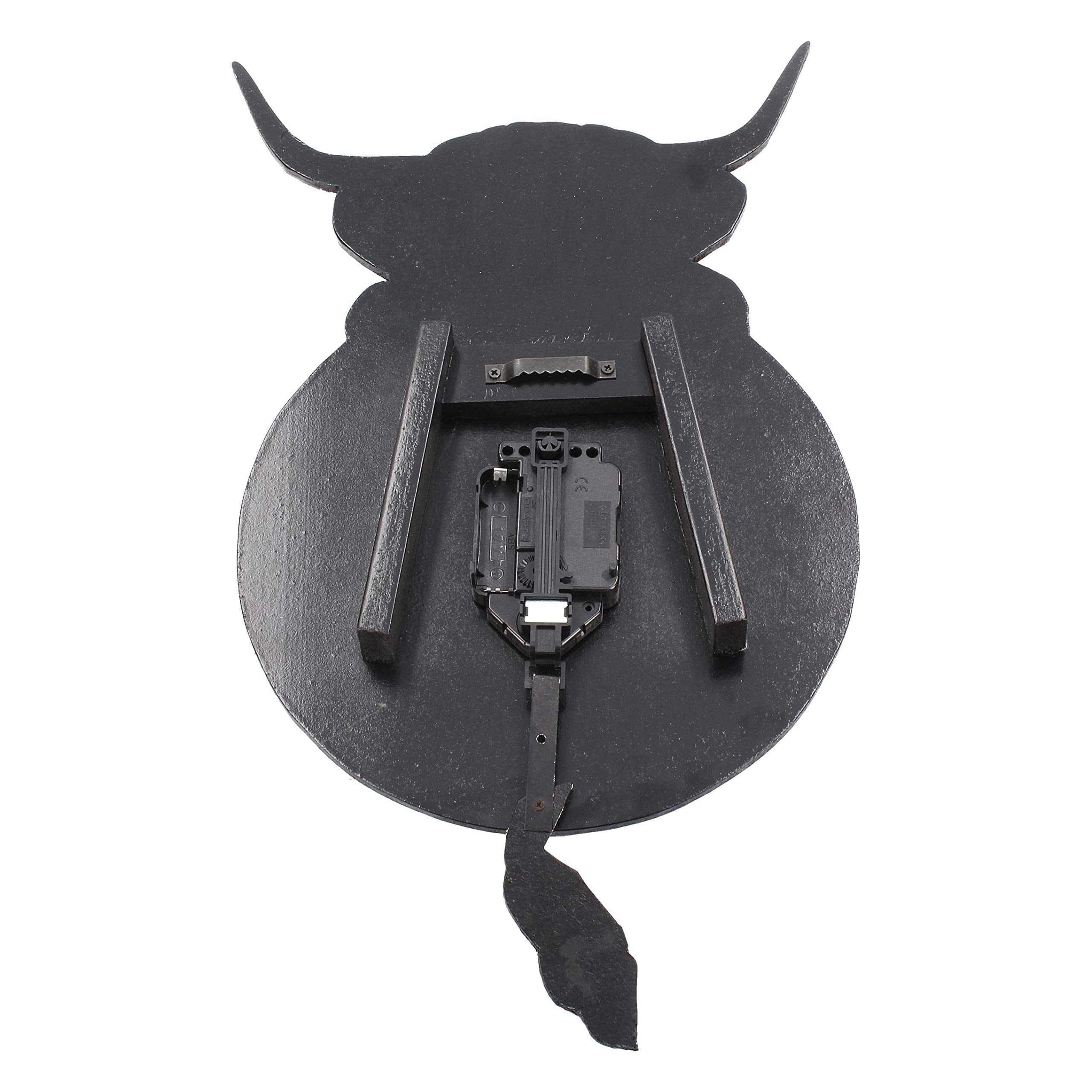 Nemesis Now B3507J7 Highland Tickin' Clock 25cm Red, MDF