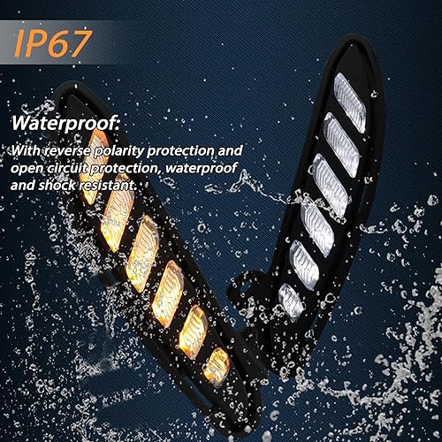 Miniatura 4 de Switchback - Lámpara LED de marcha secuencial antiniebla frontal blanca, ámbarazul, luz intermitente, compatible con accesorios Toyota Venza 2021