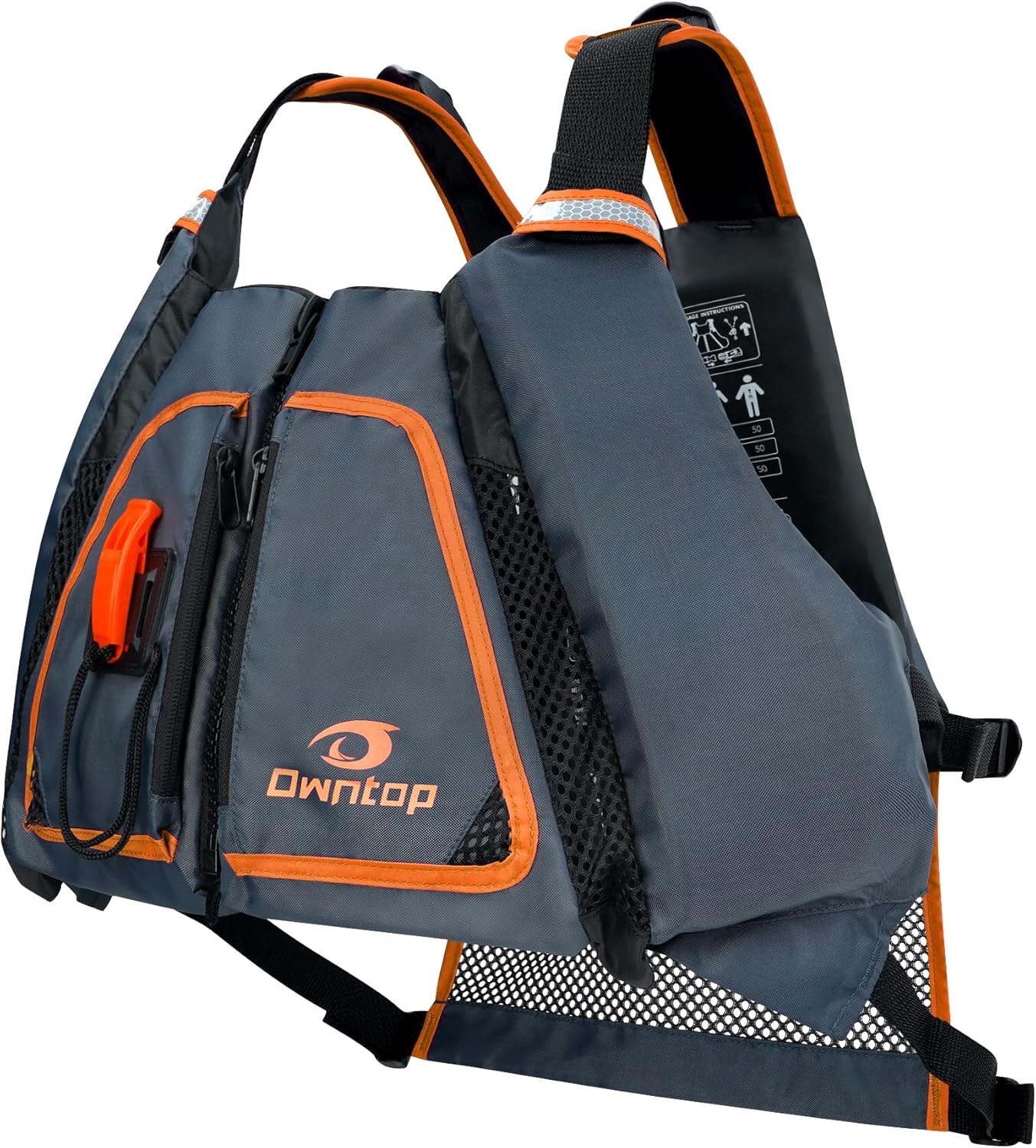 Owntop Adult Swim Vest | Excellent Buoyancy | High Mesh Back | Float Jacket for Kayaking, Boating, Fishing, Paddle Sports Owntop Adult Swim Vest | Excellent Buoyancy | High Mesh Back | Float Jacket for Kayaking, Boating, Fishing, Paddle Sports