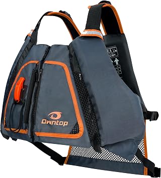 Owntop Adult Swim Vest | Excellent Buoyancy | High Mesh Back | Swim Jacket for Kayaking, Boating, Fishing, Paddle Sports