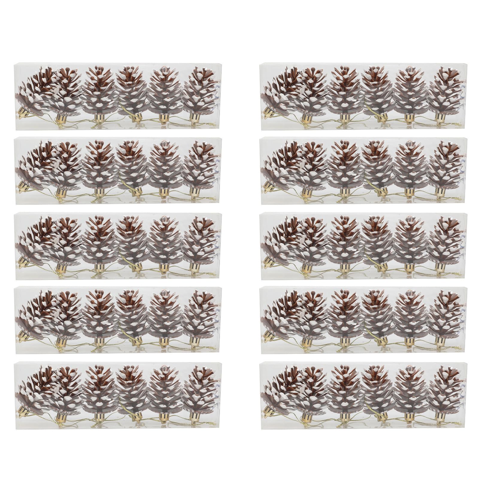 Msioytog Pine Cone Color Artificial Pinecones Christmas Decors Artificial Festival Pinecone Hangings For Christmas Tree Pendant Charm Accessories