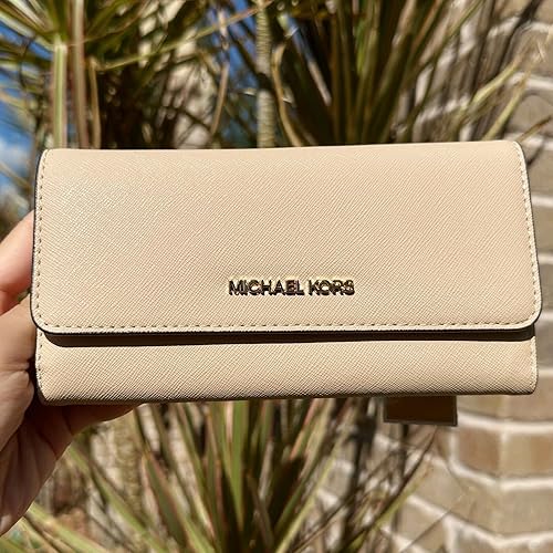 Miniatura 2 de Michael Kors Jet Set Travel - Cartera grande triple plegable de cuero Saffiano Multi-colorido Jet Set Travel