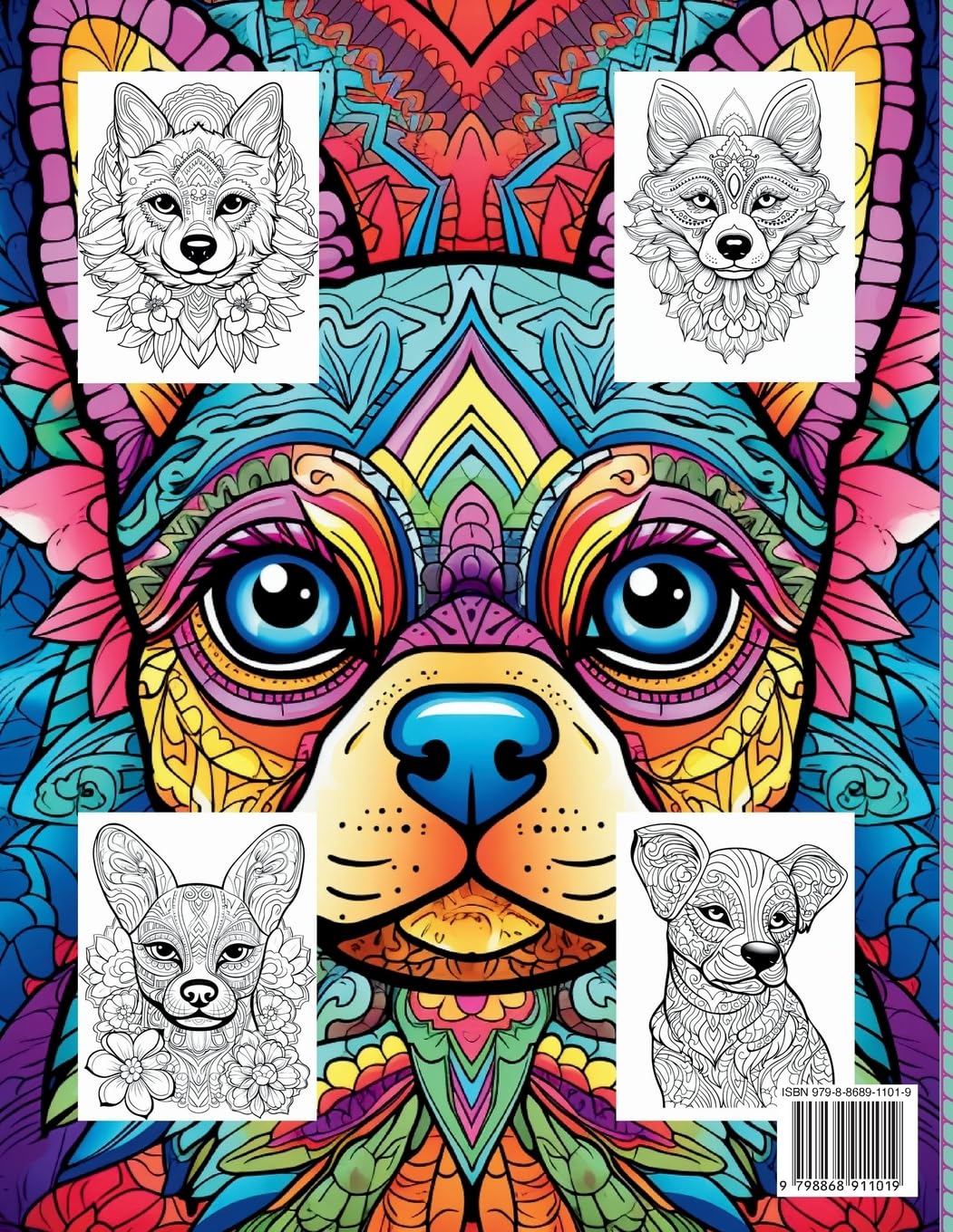 Sweet Puppers Mandala Coloring Book Volume 1
