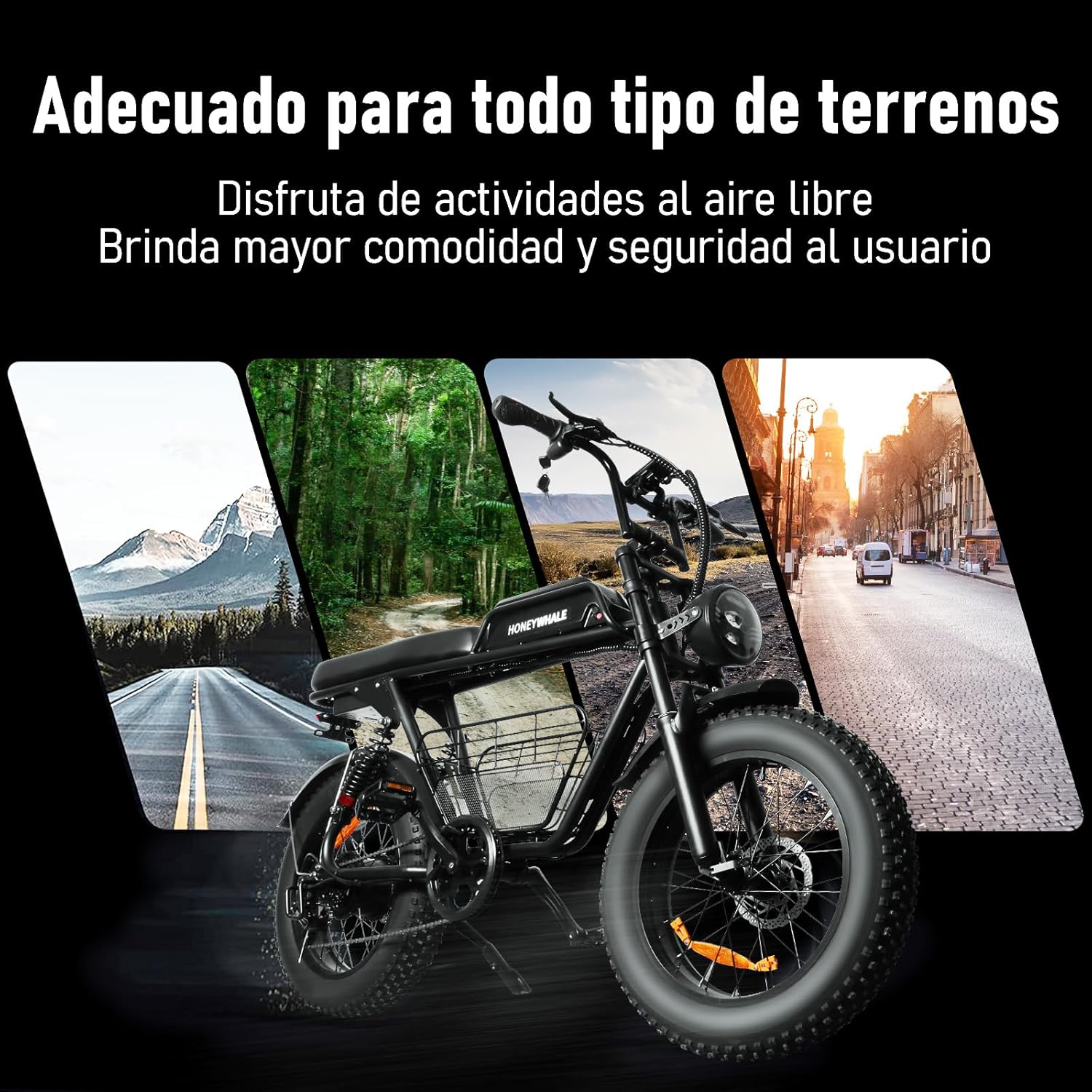 HONEYWHALE K7 Electric Bike suitable for various terrains