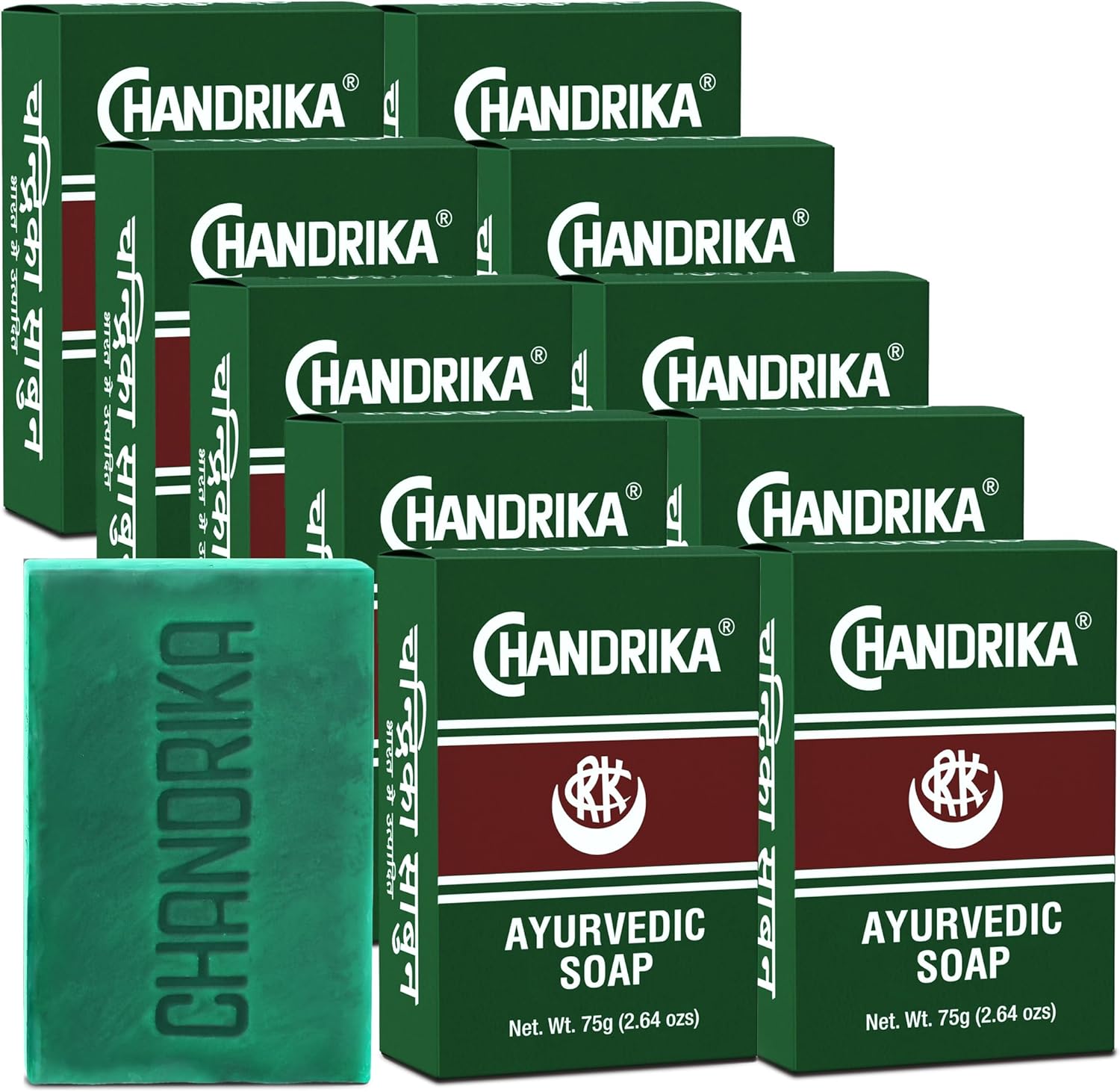 Chandrika Bath and Body Ayurvedic Bar Soap, Pack of 10 – DIRECT FROM CHANDRIKA – AUTHORIZED IMPORTERS AND DISTRIBUTORS. OF ORIGINAL CHANDRIKA LINE