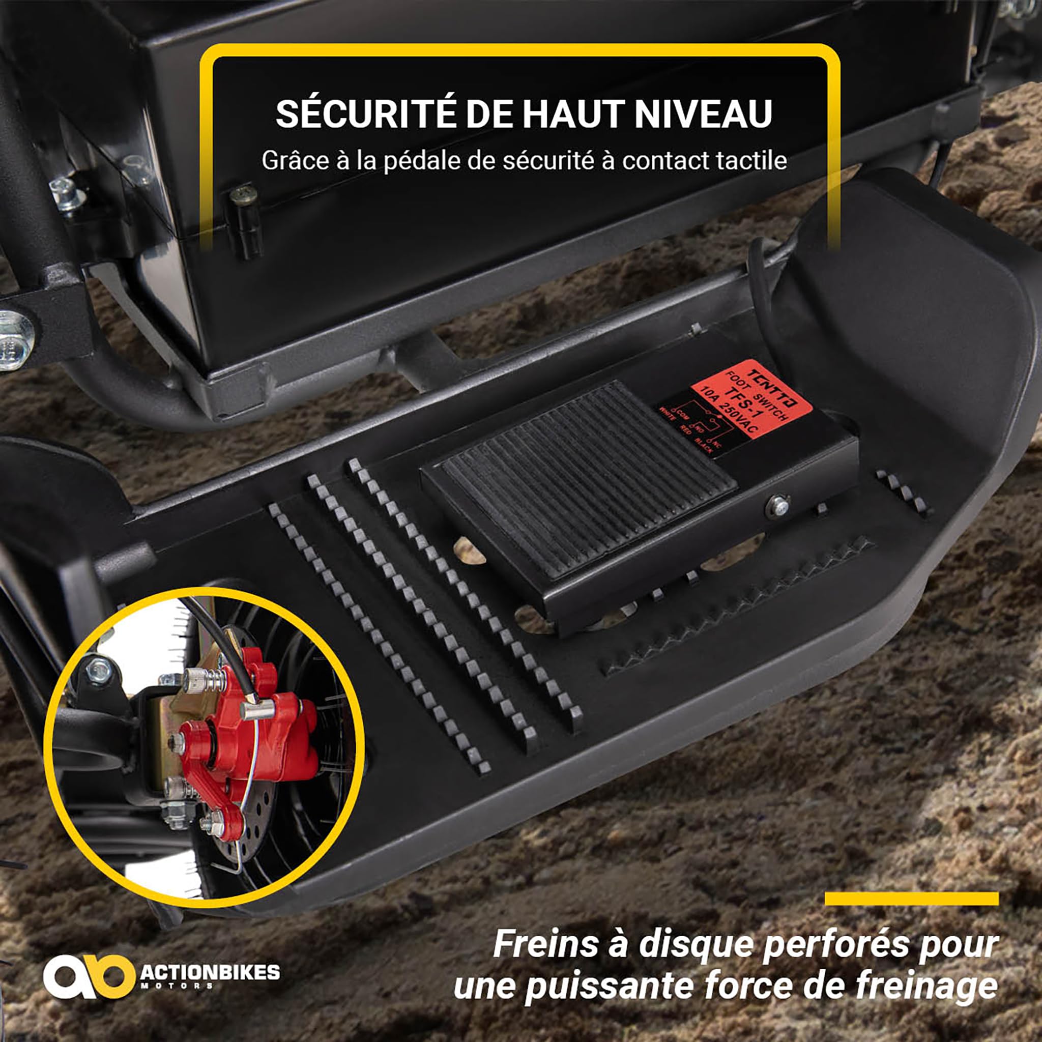 Actionbikes Motors Quad électrique Enfant ATV Cobra | 36 Volts 800 Watts Jusqu’à 24 km/h - Quad Enfant - Pocket Quad - pédale de sécurité Safety Touch - Mini Quad - dès 8 Ans (Vert/Noir)