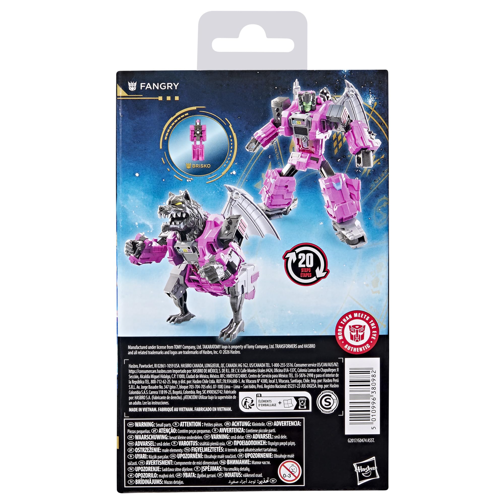 Transformers Age of The Primes, Fangry Clase de Lujo, Figura de acción Convertible de 13 cm, Juguetes Robots, A Partir de 8 años