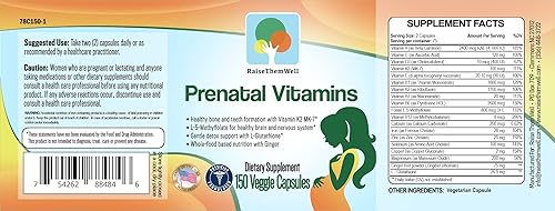 Miniatura 6 de Vitamina prenatal desarrollada por médicos multivitamínico prenatal formulado para una salud materna y fetal óptima, contiene vitaminas K2 MK-7,