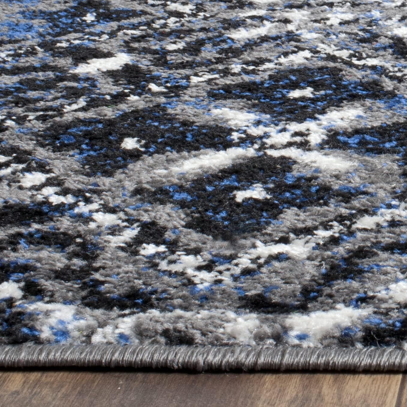 SAFAVIEH Adirondack Collection Accent Rug - 3' x 5', Silver & Multi, Moroccan Boho Distressed Design, Non-Shedding & Easy Care, Ideal for High Traffic Areas in Entryway, Living Room, Bedroom (ADR111G)