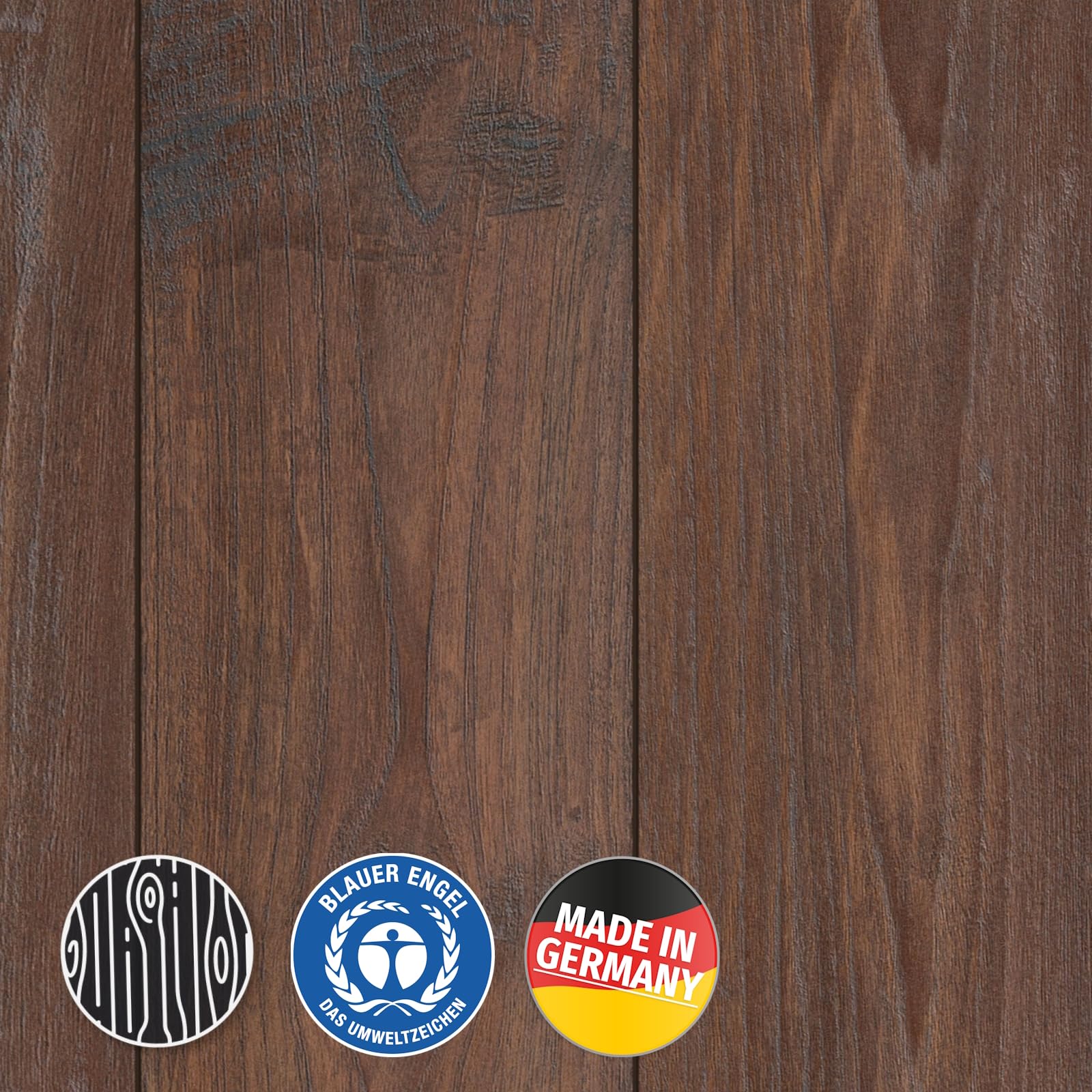 KRONOTEX Laminatboden Nostalgie Teak Landhausdielen-Optik, 193 x 1380 x 8 mm, 2,128 m², braun, Exquisit Serie