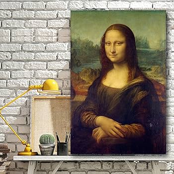 Amazon.co.jp: レオナルド・ダ・ヴィンチによるモナリザ複製キャンバス