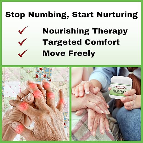 Miniatura 2 de Grace Harbor MSM Cream Original Masaje diario para piel, músculos y articulaciones con leche de cabra, aceites esenciales y MSM Terapia de