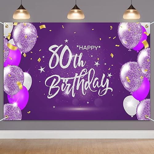 Vista 27 de HAMIGAR Fondo de pancarta de feliz cumpleaños 60 de 60 x 4 pies, decoraciones de cumpleaños de 60 años, suministros de fiesta para mujeres