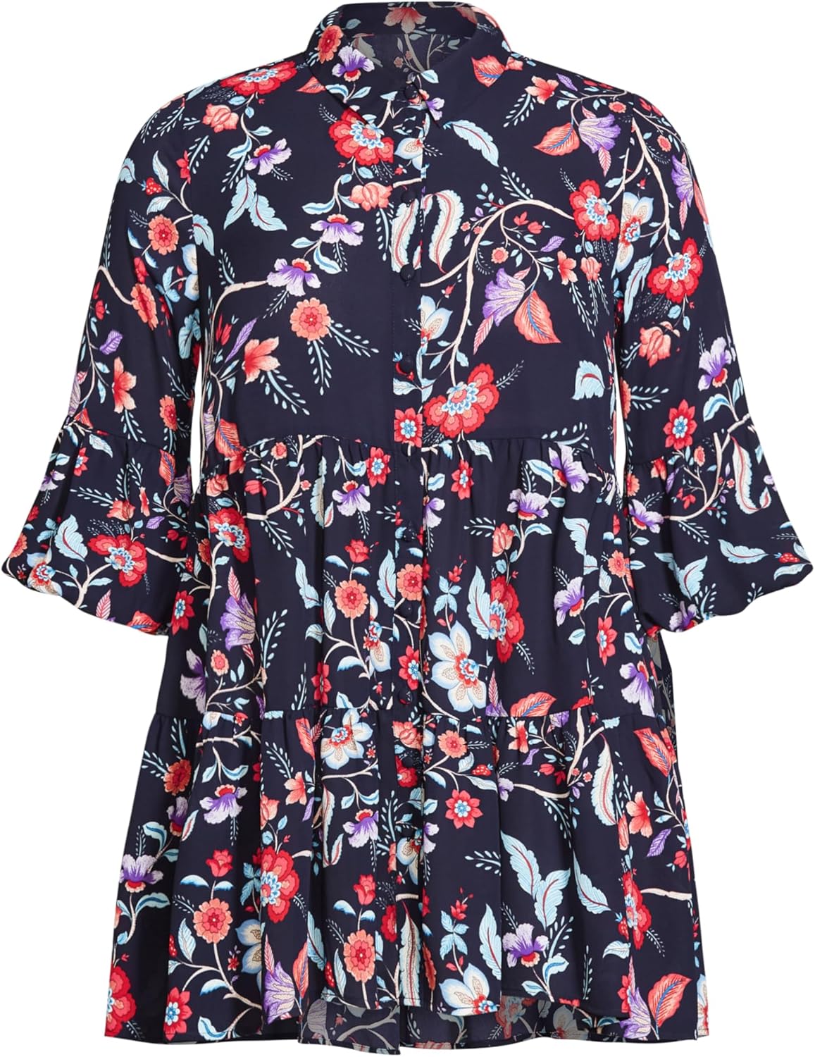 Avenue Women's Plus Size Enchant Print Tunic - Image 5