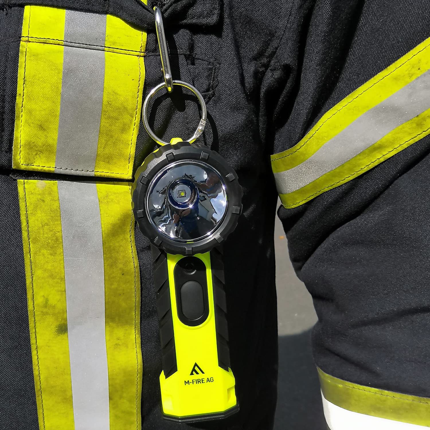 LED-MARTIN M-Fire - Lámpara de mano, diseño de bomberos, color amarillo