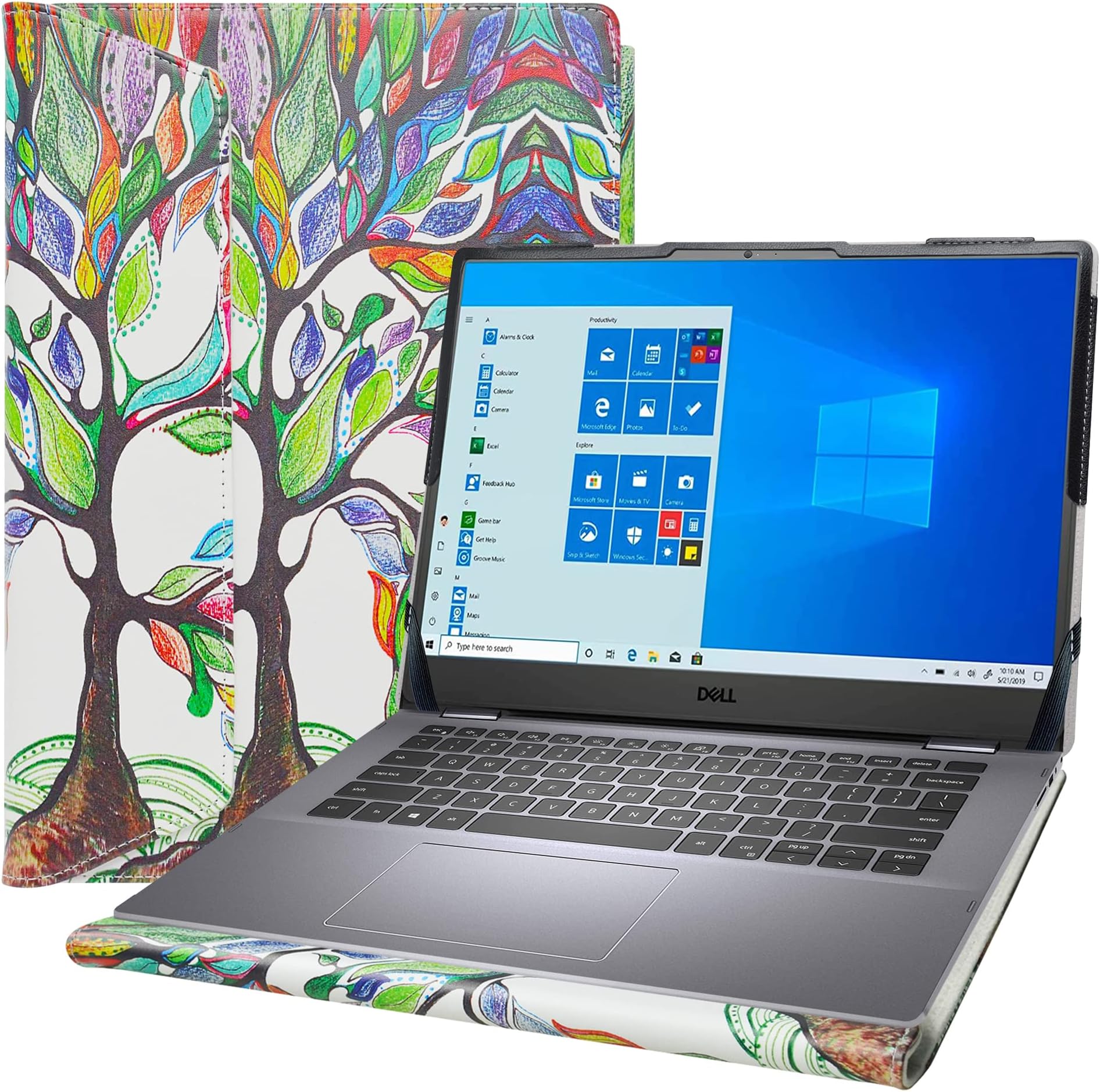 Alapmk Protective Case for Dell Inspiron 14 2-in-1 7430 7435/Inspiron 14 5435 5430/Inspiron 14 Plus 7430 & ThinkPad T14s Gen 4/ThinkPad T14 Gen 4/ThinkPad P14s Gen 4 14",Love Tree