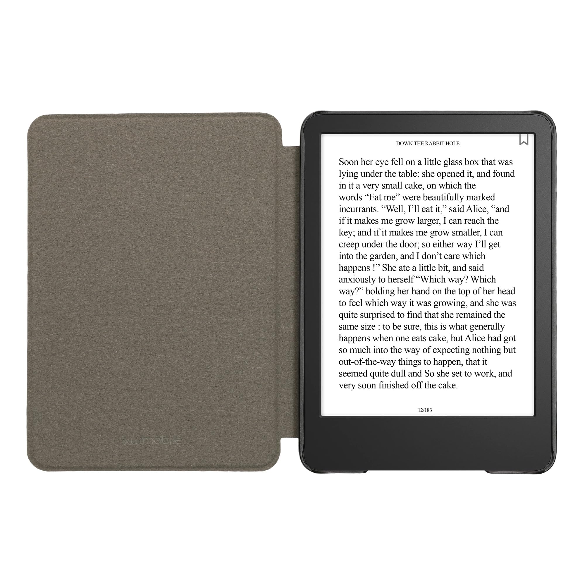 kwmobile Etui kompatybilne z Amazon Kindle (2022/2024) - etui z magnetyczną klapką do tabletów korkowych w kratkę z motywami brązowo-niebiesko-czerwone