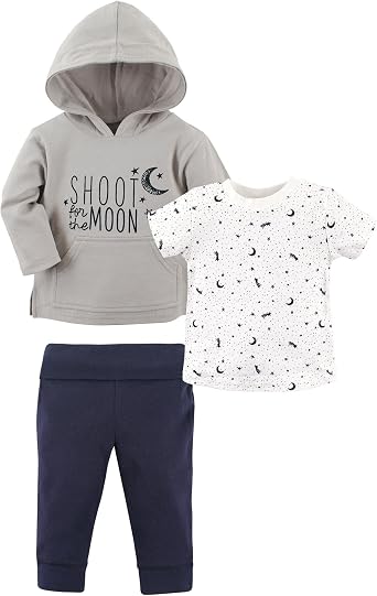 Yoga Sprout Baby and Toddler 3 Piece Jacket, Top and Pant Set