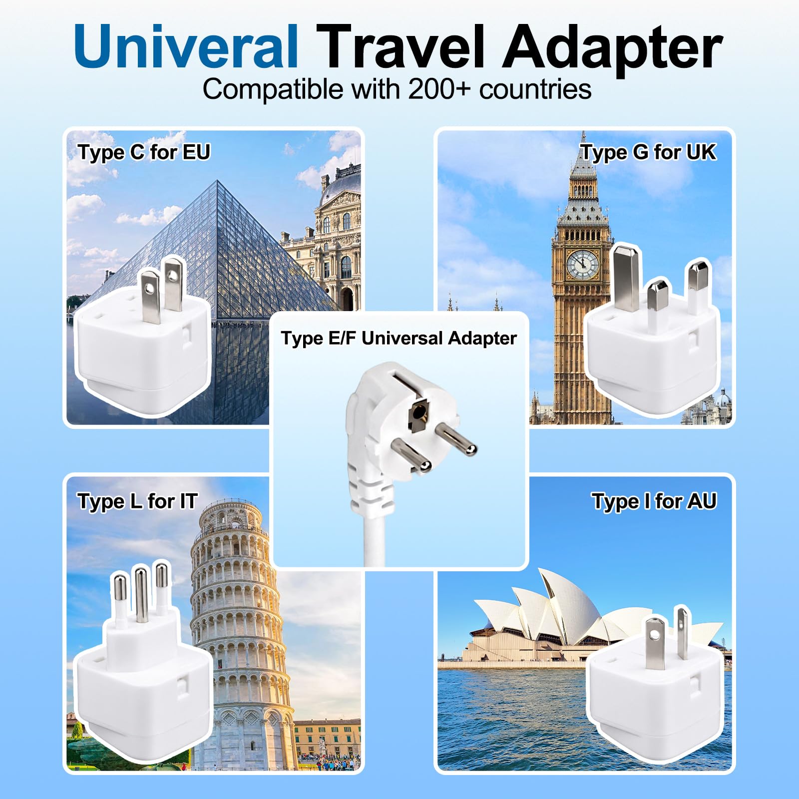 Transductor de voltaje de viaje de 220 V a 110 V: convertidor de voltaje universal internacional americano a Europa, transformador enchufable - convertidores de secador de pelo eléctrico 2000