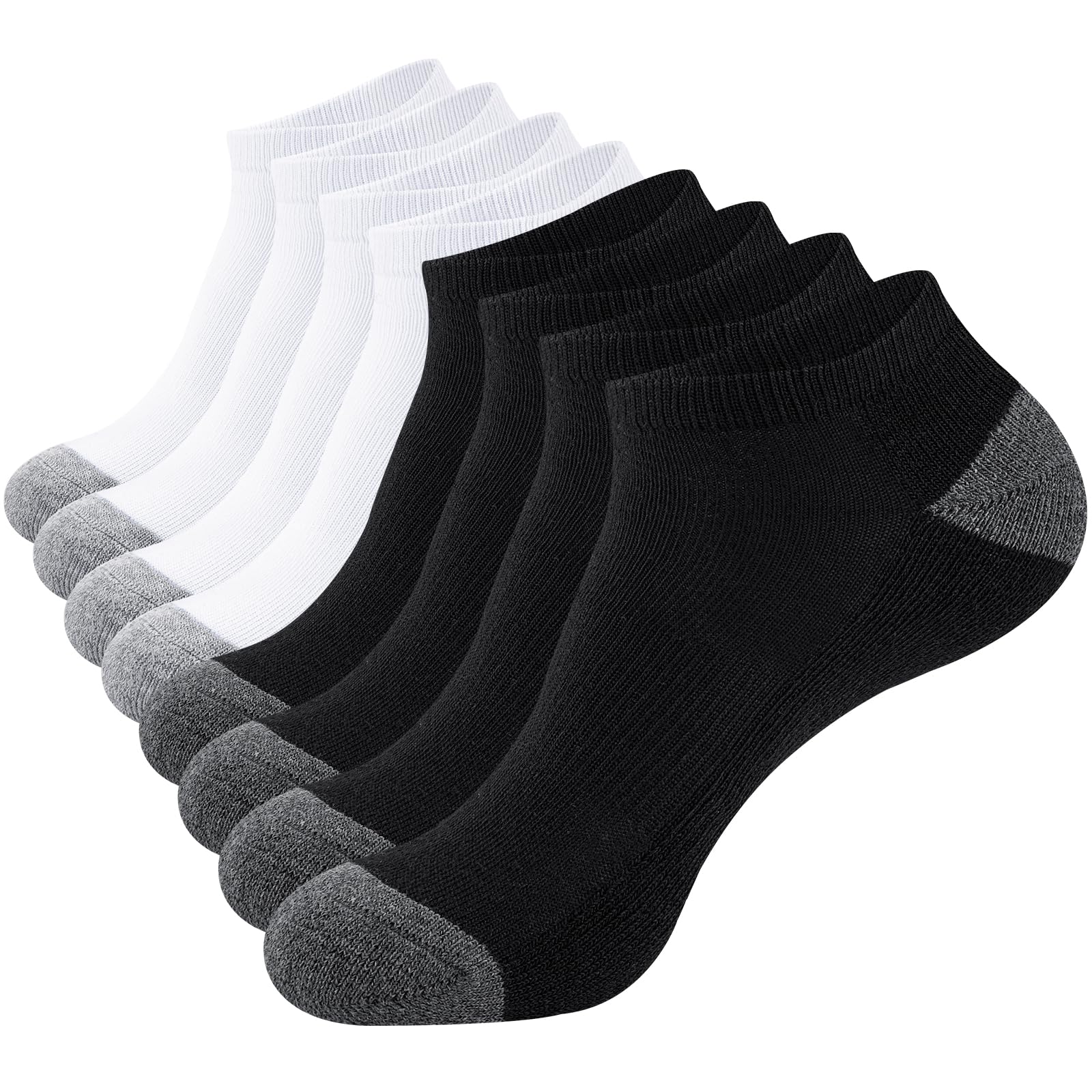 SockWaddles Calcetines Tobilleros de Running para Hombre Mujer 8 Pares Anti-Ampollas