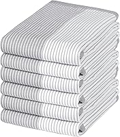 Vista 35 de Toallas de cocina de alta calidad (20 x 28 pulgadas, paquete de 6) Toallas de cocina grandes de algodón Juego de sábanas de cocina planas