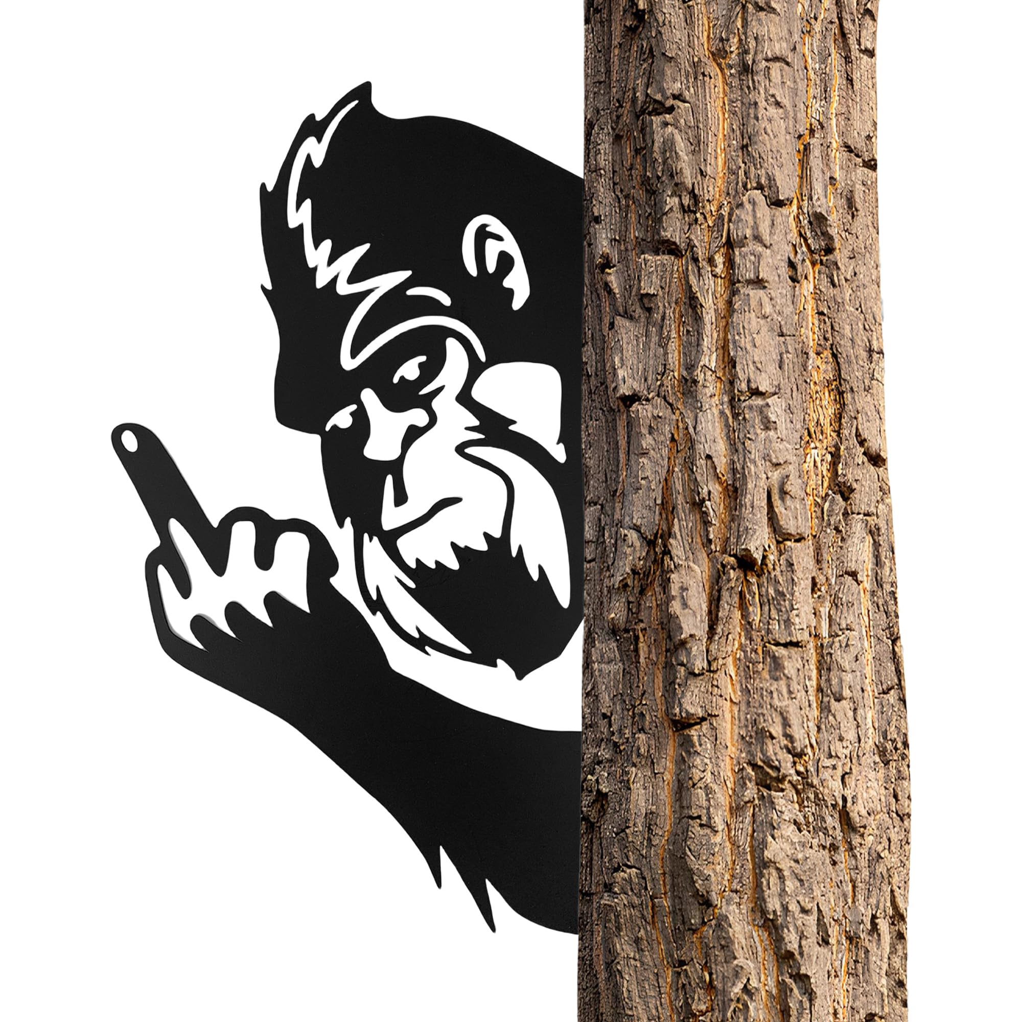 Amazon.com : Dekorbay 15 IN Sasquatch Peek Flip Off Metal Sign