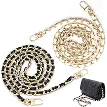 Pack of 2 Bag Chain Metal Chain Carry Strap 120 cm Chain Strap Replacement Shoulder Strap for Women Handbags Purse