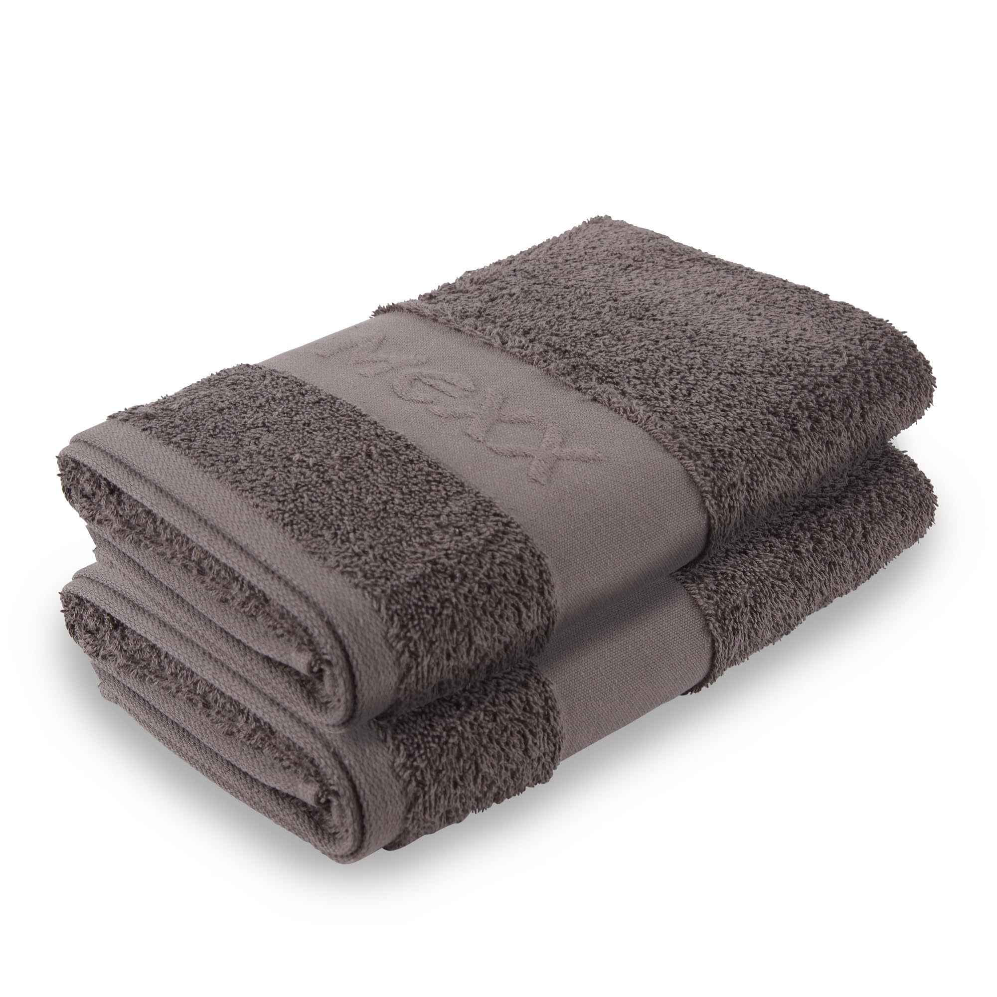 Bestlivings Mexx ręcznik do rąk (2 szt./antracyt) 50 x 100 cm, 100% bawełna – Öko-Tex, ręcznik do sauny, jakość premium, 450 g/m², super chłonny, szybkoschnący