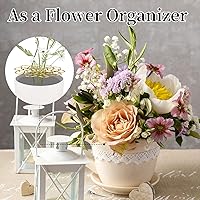 Vista 4 de Soporte para arreglos florales, soporte para arreglos florales con torsión de ramo reutilizable de oro, acero inoxidable, redondo, suministros