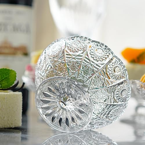 Miniatura 8 de 6 soportes de postre de cristal para tartas, servidor de platos de magdalenas, soporte transparente para tartas pequeñas para chocolate, postre,