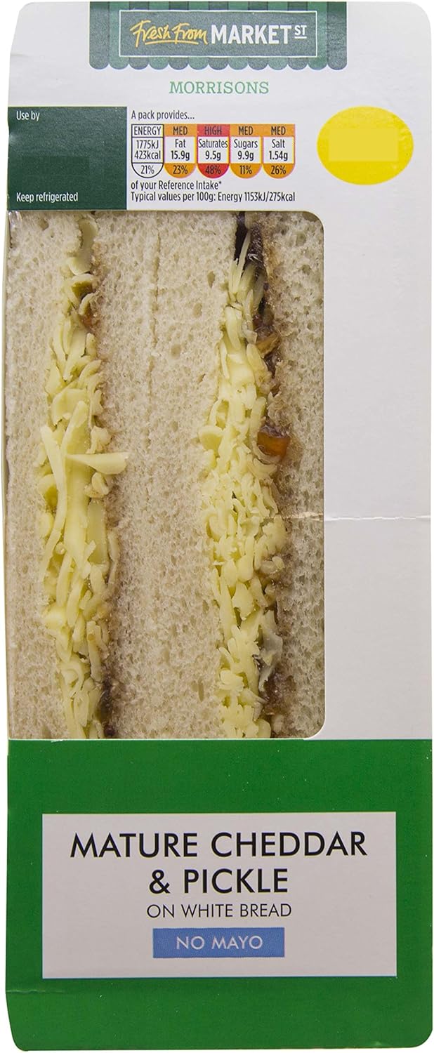 Morrisons Cheese and Pickle Sandwich Amazon.co.uk Grocery