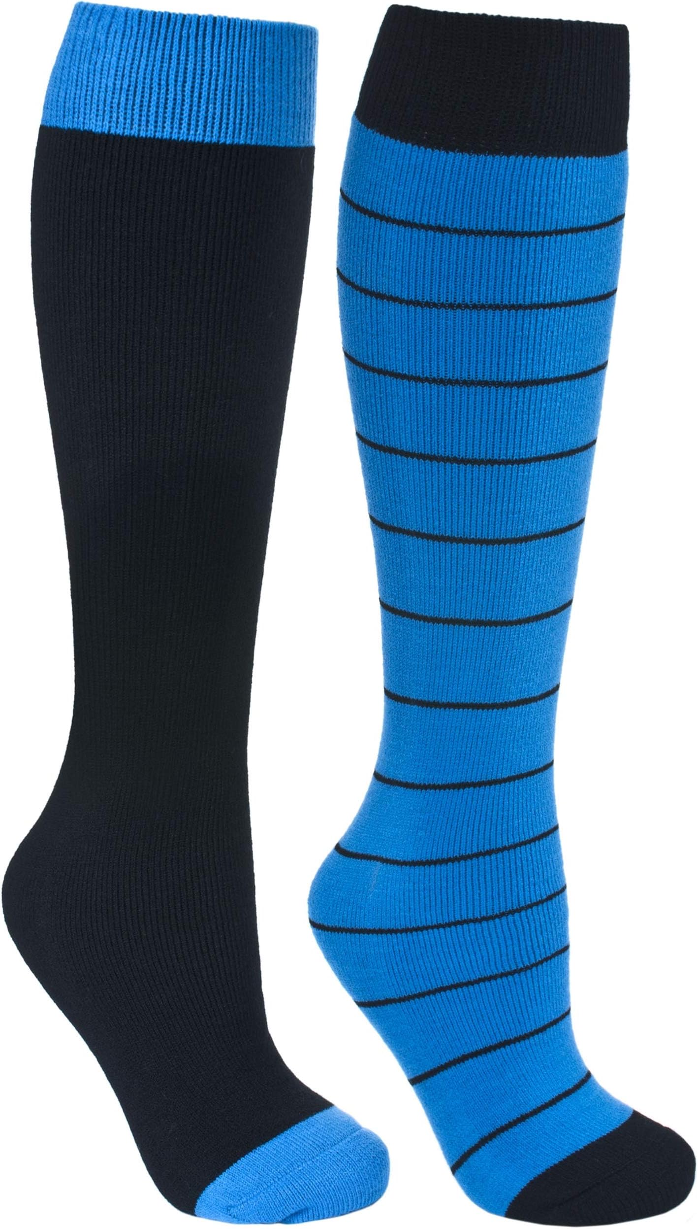 Toppy Mens Ski Tube Hiking Casual Socks Longer Length 2 Pair Pack