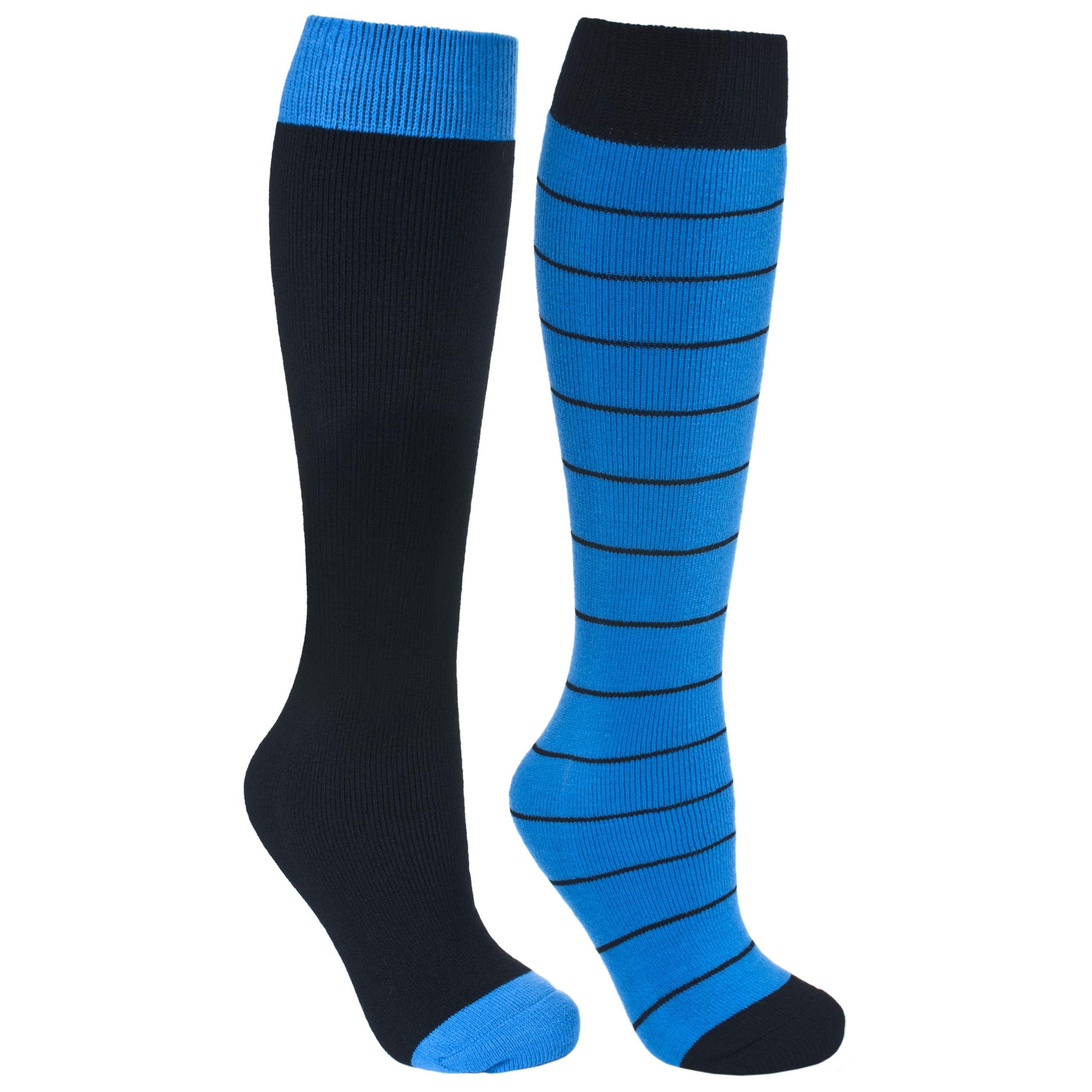 Toppy Mens Ski Tube Hiking Casual Socks Longer Length 2 Pair Pack