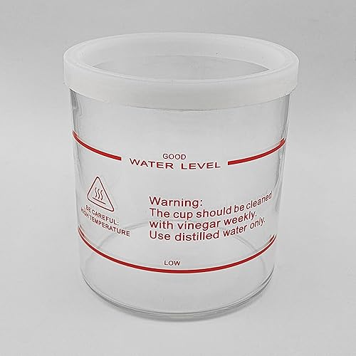 Miniatura 6 de Elitzia Accessories Tarro de vapor transparente Tarro de vapor de vidrio Piezas de repuesto de vapor facial ETBL1 (altura 5.1 in)