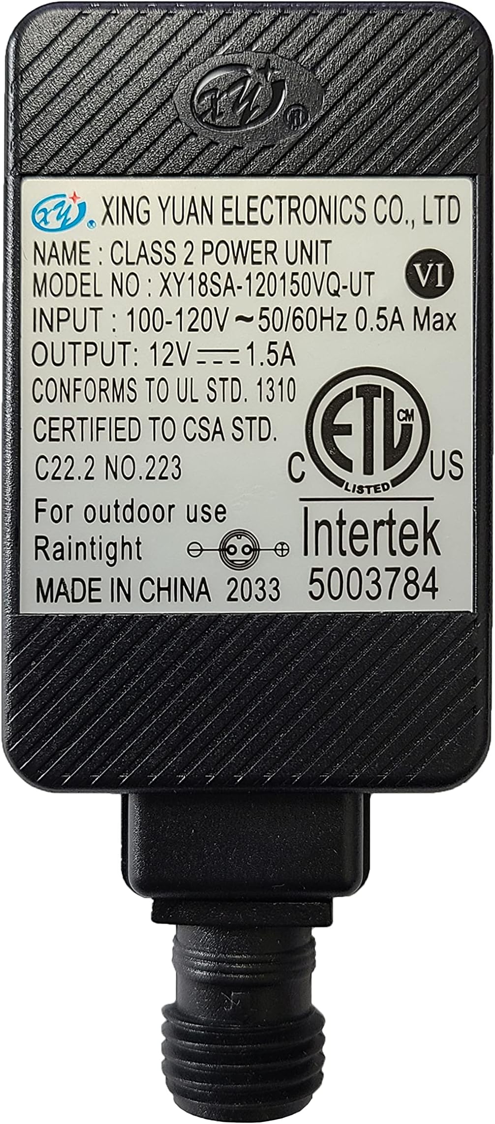 Yard Inflatable Lights Adapter Power Supply Adaptor 12Vdc 1.5A 1500mA 1.5Amp