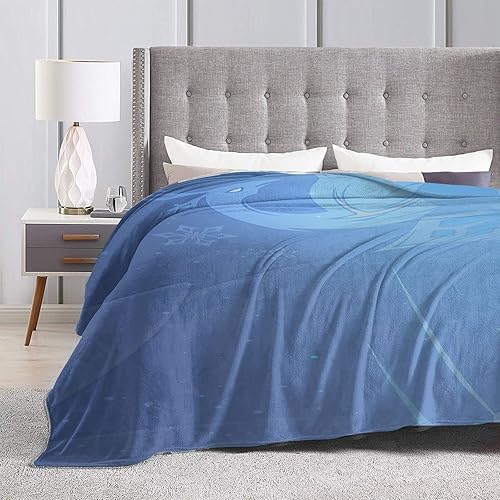 Miniatura 5 de Genshin Game Impact Kaeya - Manta suave de franela de microfibra de forro polar, para sofá, sala de estar, dormitorio, cálida y ligera para niños y