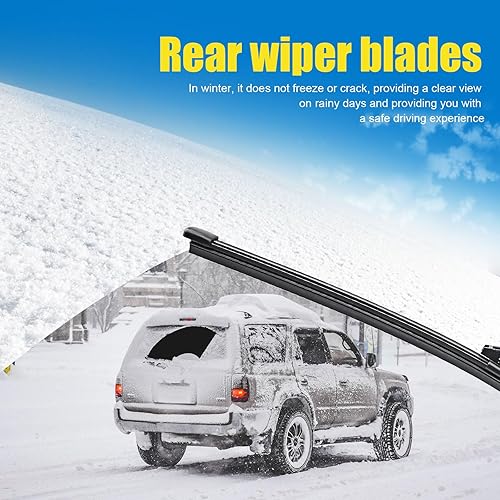 Miniatura 7 de Limpiaparabrisas de 26 + 16 pulgadas con juego de limpiaparabrisas trasero de 14 pulgadas, repuesto automotriz para BMW X1 2016-2021, fácil de