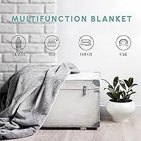 Vista 8 de Elegant Comfort Manta ligera que brilla en la oscuridad, ultrasuave, mullida y acogedora, manta luminosa decorativa para todas las estaciones, Todas