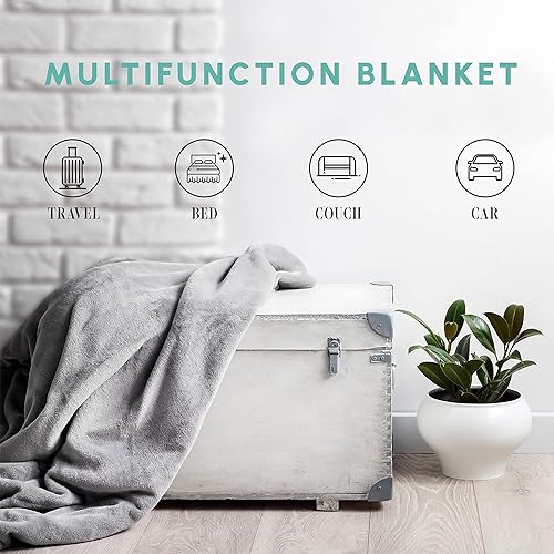 Miniatura 8 de Elegant Comfort Manta ligera que brilla en la oscuridad, ultrasuave, mullida y acogedora, manta luminosa decorativa para todas las estaciones, para