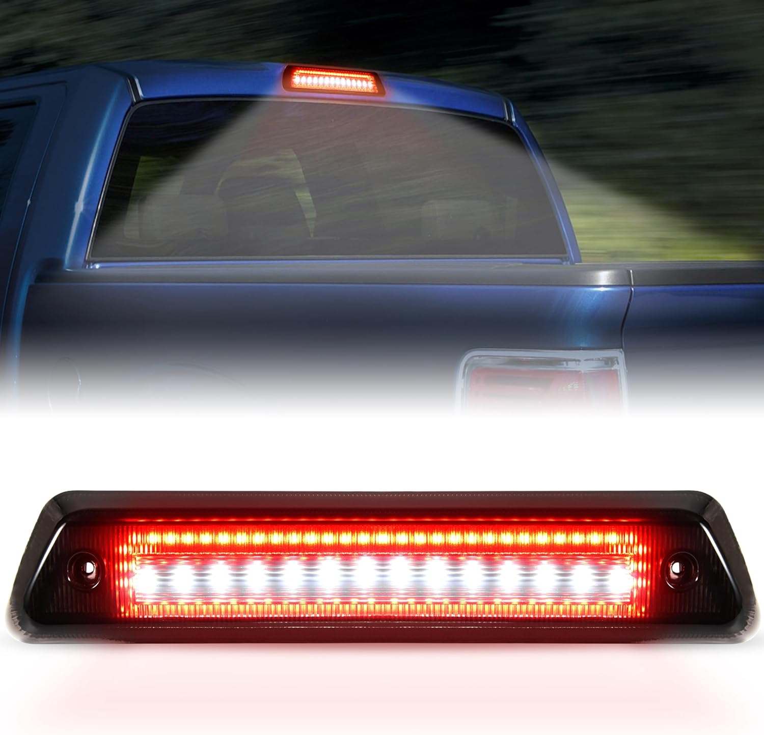 Black 2009-2014 Ford F150 F-150 LED Tail Lights Brake Lamps Left Right 09-14 - View #3