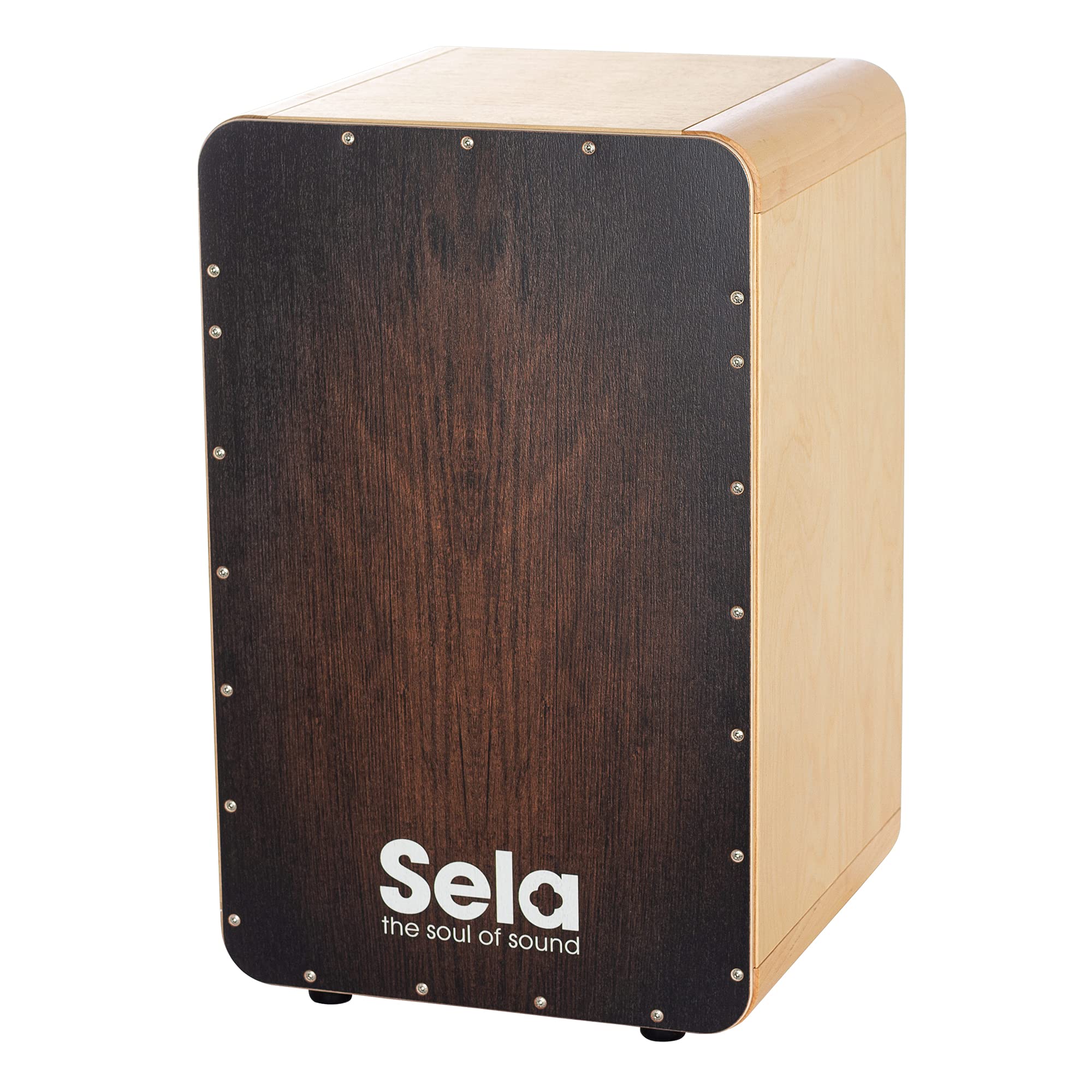 SelaCaSela Brown Dragon Snare Cajon with Clap Corners