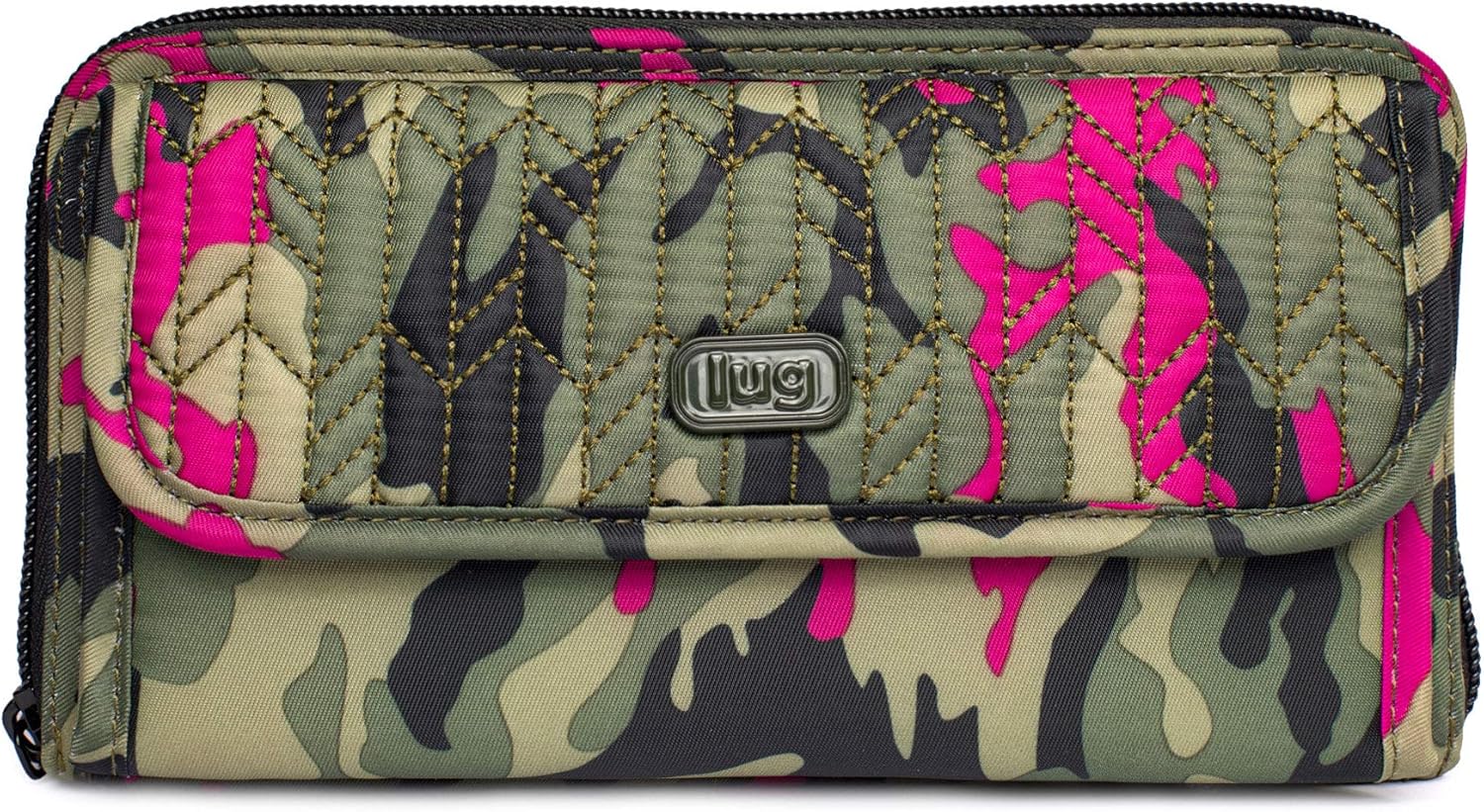 Lug Women's Kickflip 3.0 Convertible Wallet, Camo Orchid