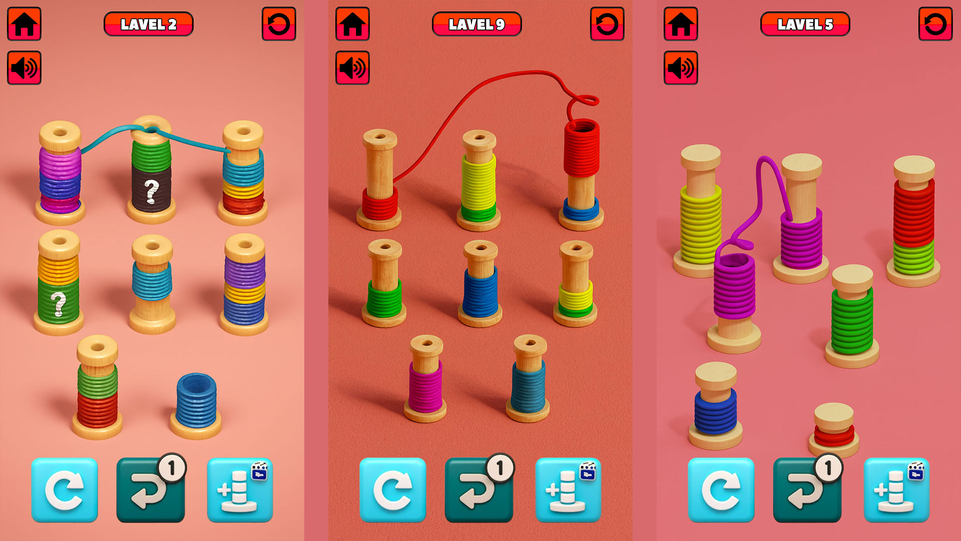 Sorting Rope Relaxing Rope Sort Game: Calm Color Sorting Puzzle - Aplicativo na ...
