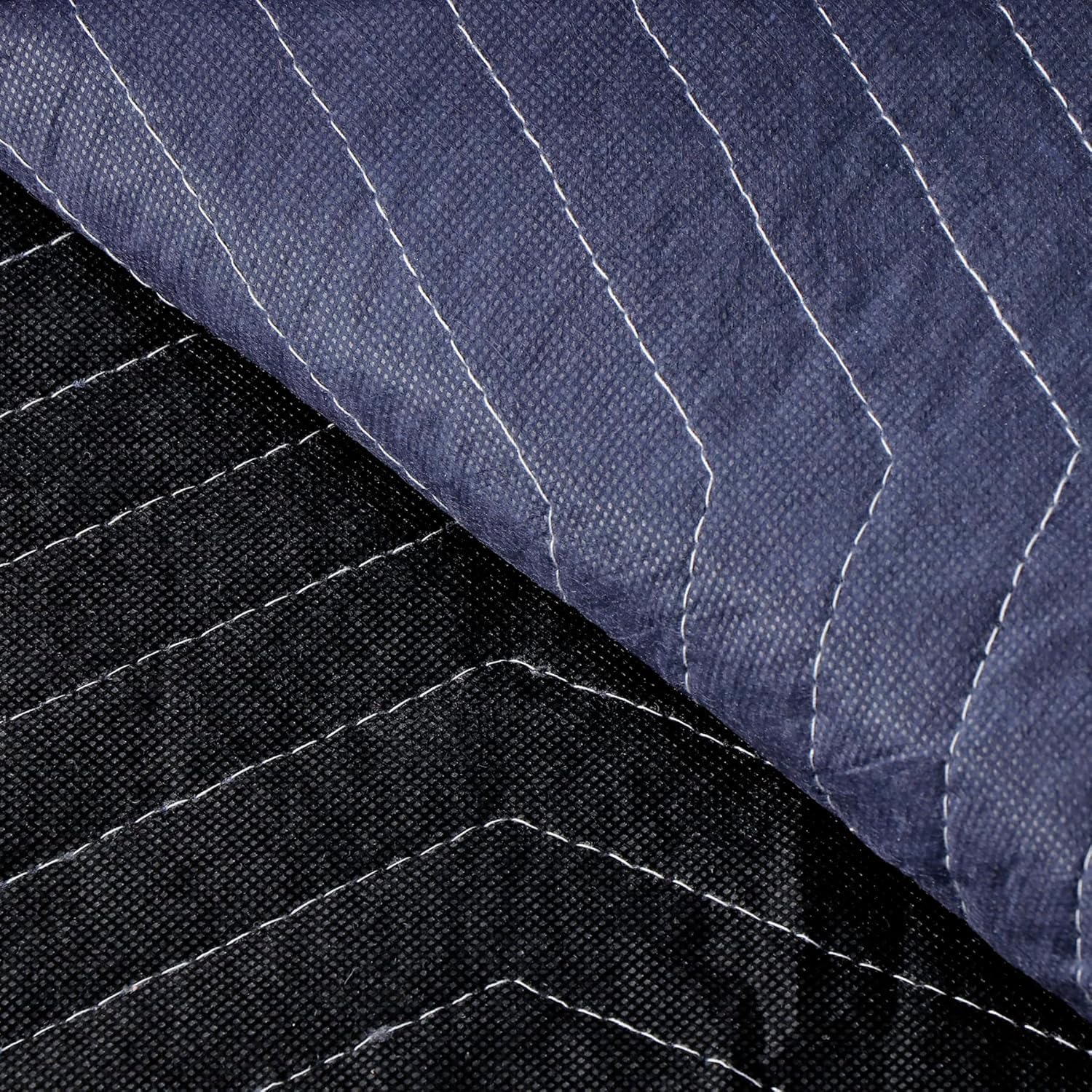 2 Heavy Duty Moving Blankets 72" x 80" – Quilted Padded Blanket for Moving, Packing & Shipping – Professional Moving Supplies (Black)