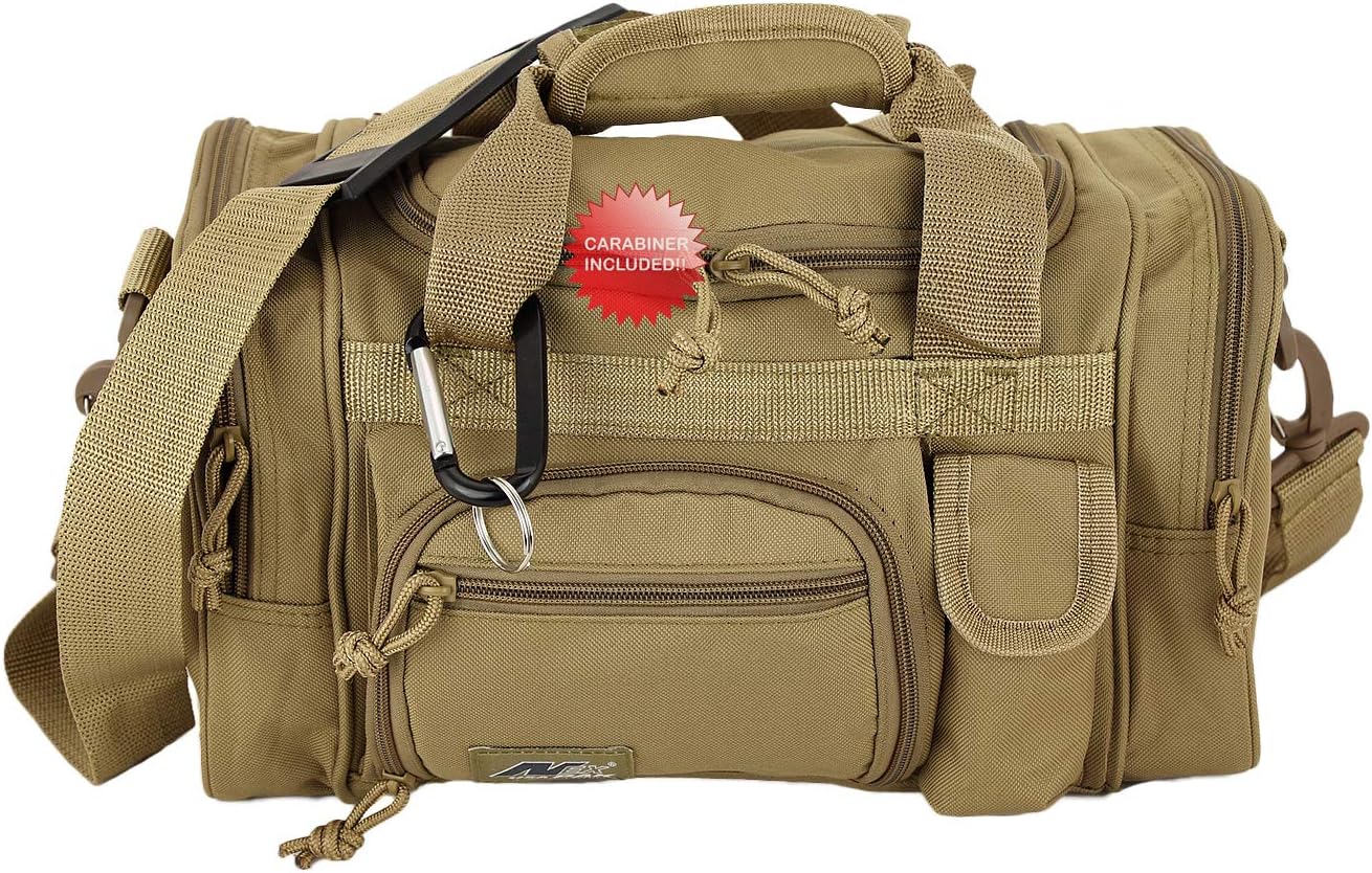 Nexpak USA Small Tan 13" Gun Range Carry on Tactical Duffle