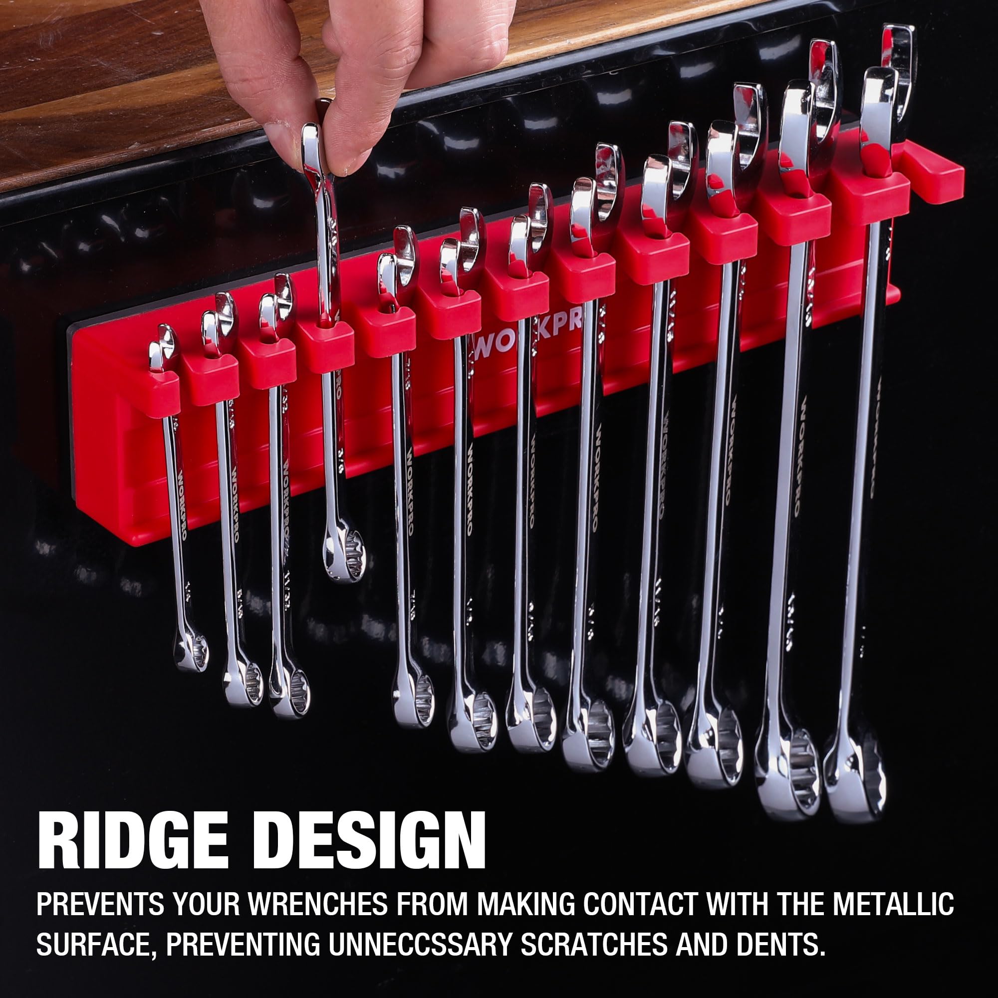 Amazon | WORKPRO 磁気レンチオーガナイザーラック2点セット 24