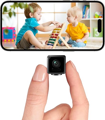 Mini cámara inalámbrica 4K Cámara de seguridad para el hogar Cámara HD para interiores Pequeña cámara inteligente WiFi House Cámaras portátiles Tiny