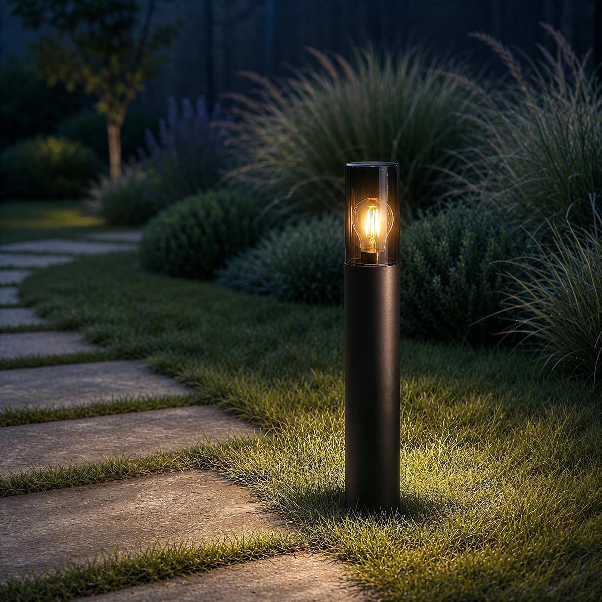 SSC-LUXon VARDA - Lampadaire d'extérieur (4 unités, culot E27, hauteur