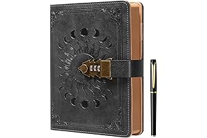 ZXHQ Lockable Diary with Pen for Women and Men