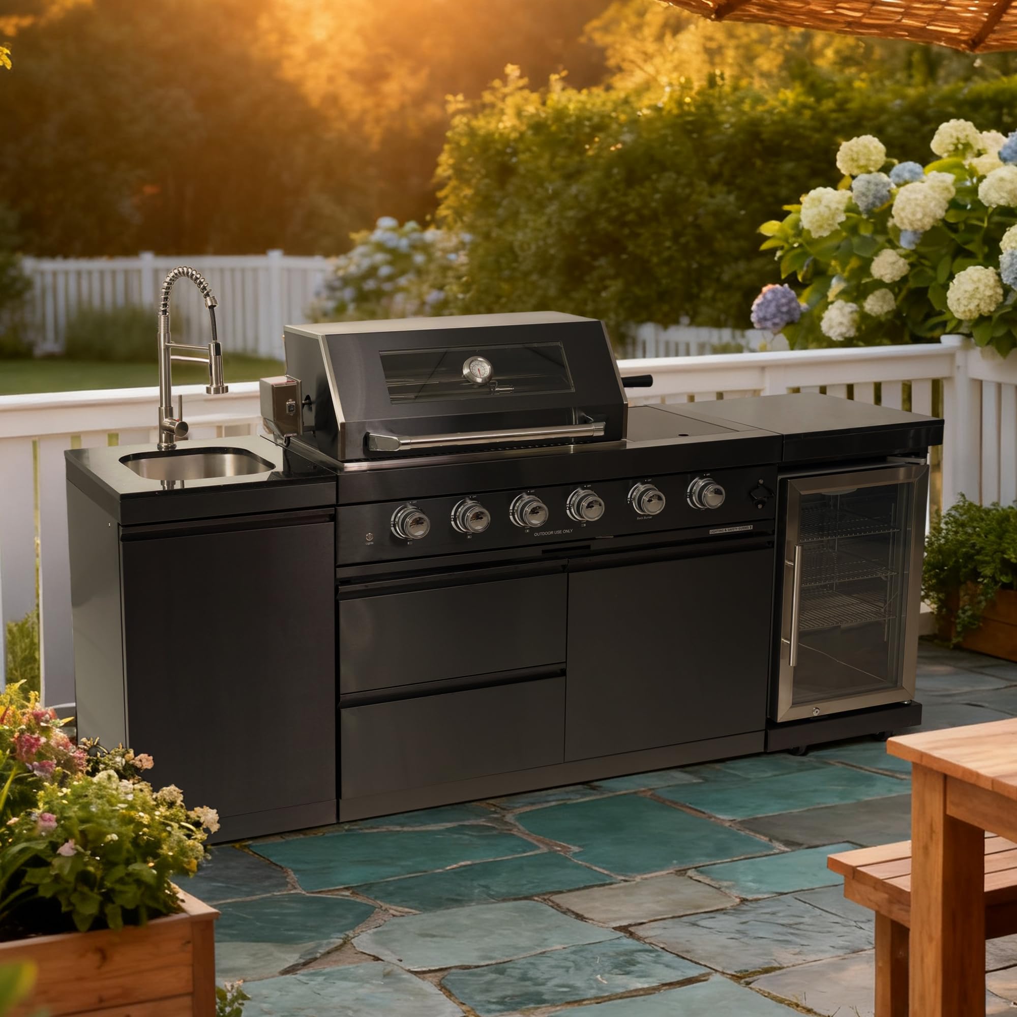 Dvasovio 85-Inch Grill Island